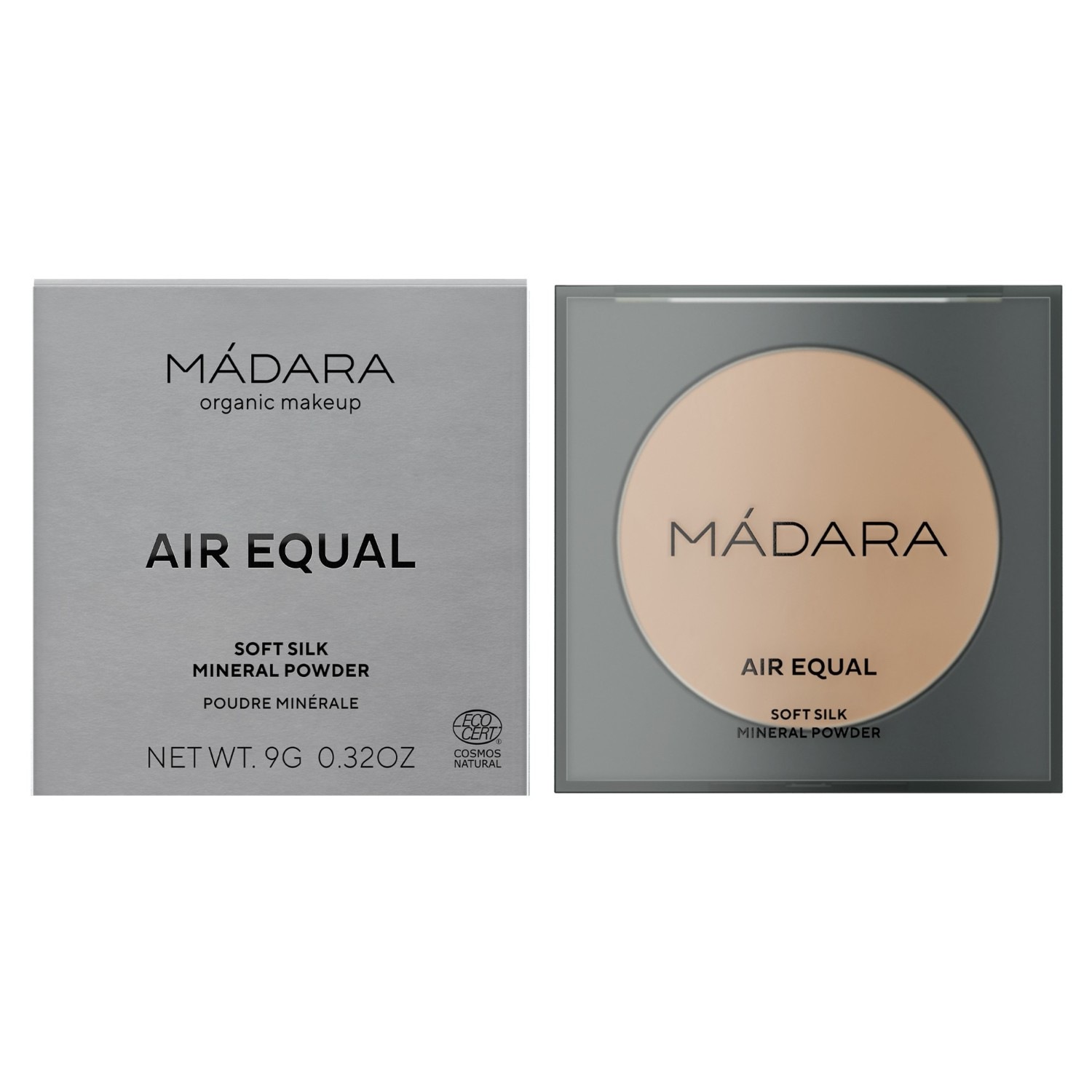 Пудра для лица air equal soft silk mineralpuder Madara, 1 - fair, вес 9 гр. — фото 2