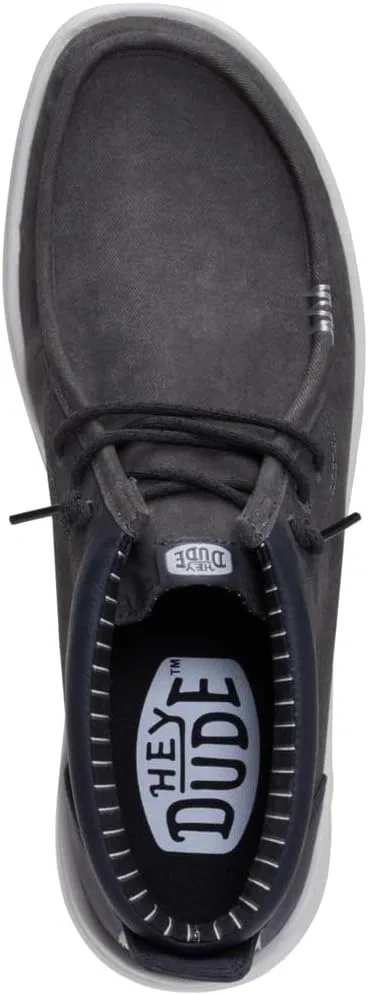 Мокасины HEYDUDE Wally Mid GripR Warmth, Black Oyster/Black — фото 3