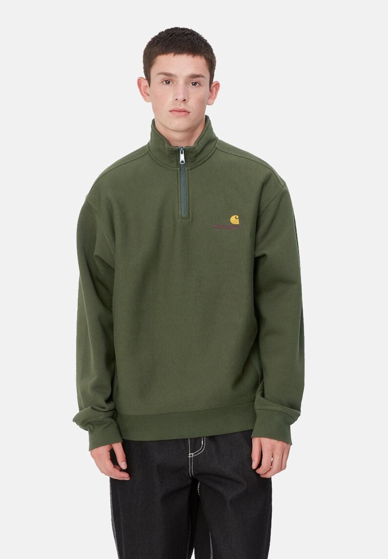 

Толстовка AMERICAN SCRIPT HALF ZIP Carhartt WIP, зеленый
