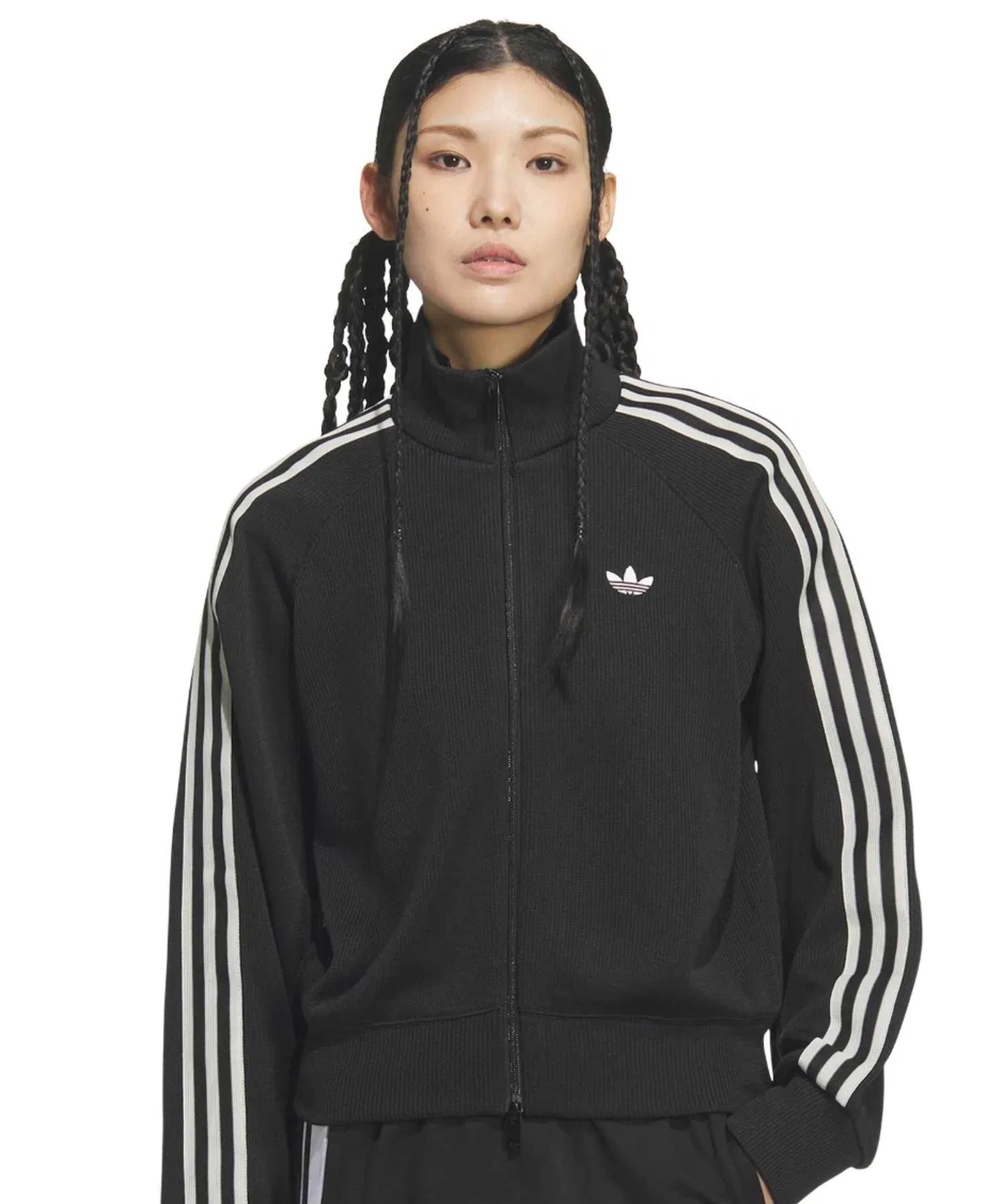 Толстовка трикотажная adidas Knit Balloon Track Top, черная