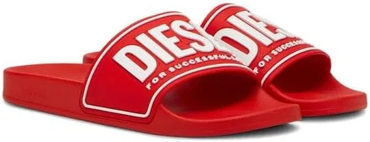 Сандалии мужские Diesel, красный/белый