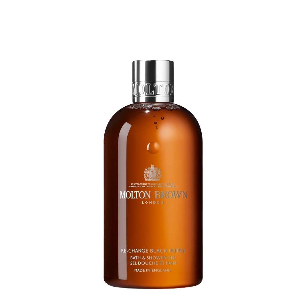 

Мыло для тела body essentials re-charge black pepper bath & shower gel Molton Brown, объем 300 мл