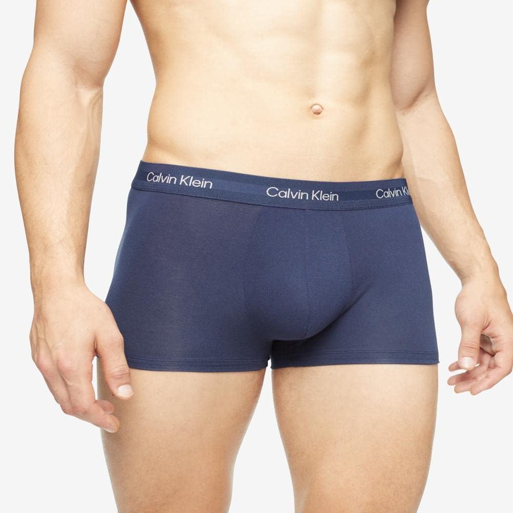Ультрамягкие современные мужские брюки-боксеры Calvin Klein из модала, Blue Shadow — фото 3