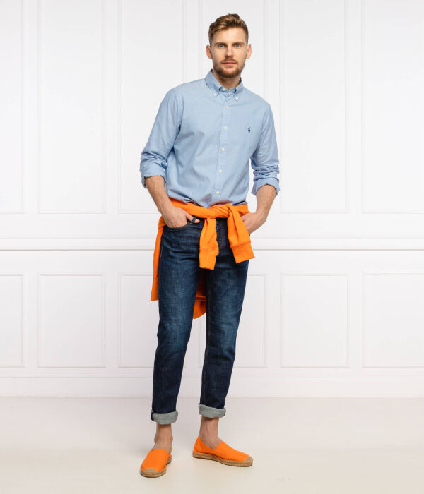 Рубашка Polo Ralph Lauren Custom Fit, синий — фото 2