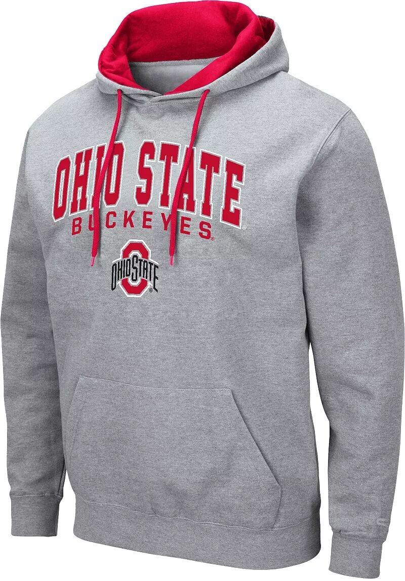 

Colosseum Мужская серая толстовка Ohio State Buckeyes