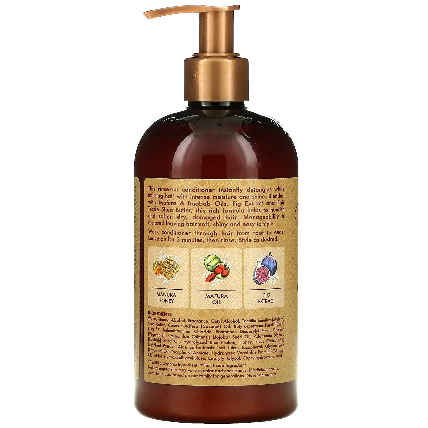 Кондиционер увлажняющий SheaMoisture MaNuka Honey & Mafura Oil, 384 мл — фото 2