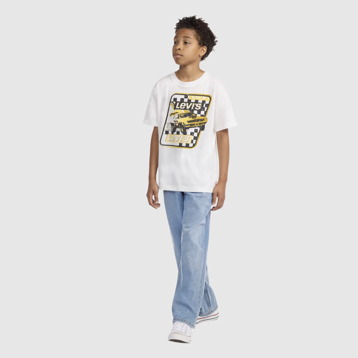 Свободные прямые джинсы для мальчиков 8-20 лет Levi's, Medium Wash
