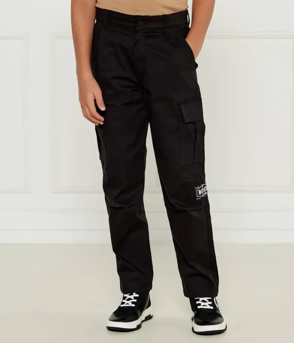 Брюки comfort fit Boss Kidswear, черный