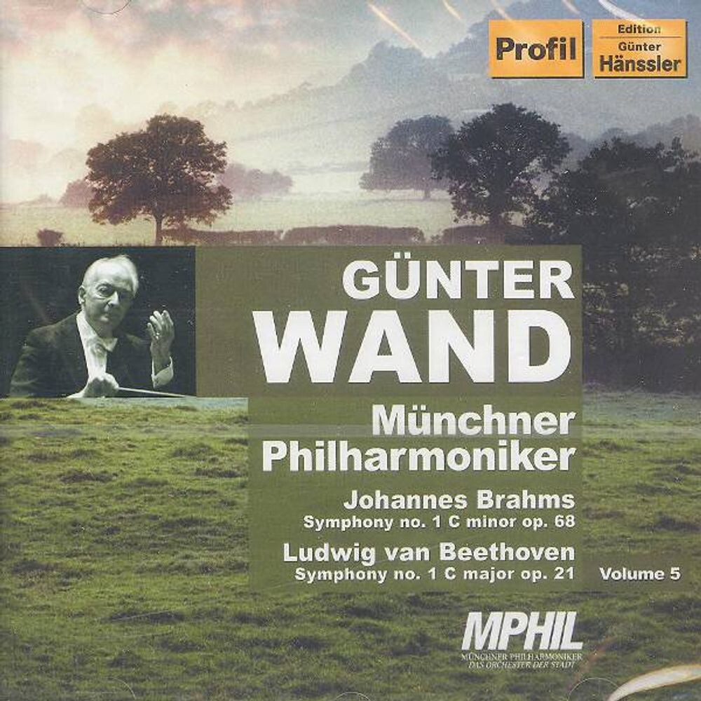 

Диск CD Brahms: Symphony No. 1 / Beethoven: Symphony No. 1 [Import] - Johannes Brahms, Ludwig van Beethoven, Günter Wand, Münchner Philharmoniker