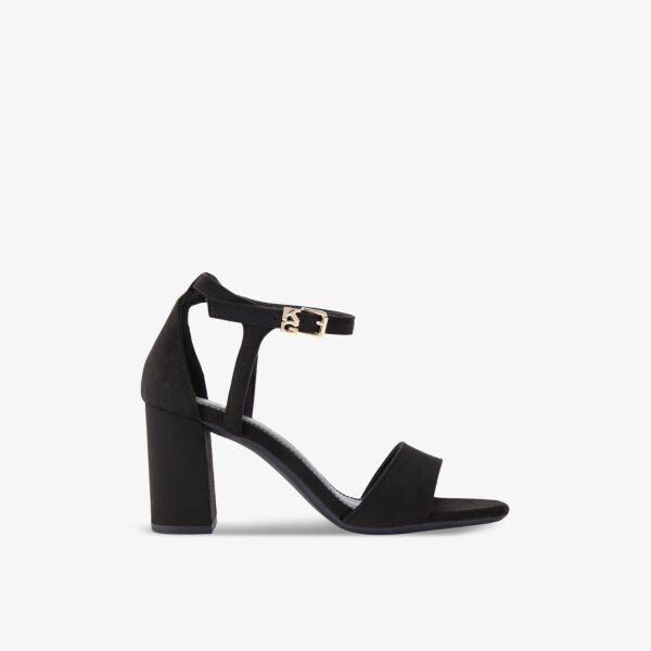 Босоножки Faryn из замши на каблуке Kg Kurt Geiger, черный