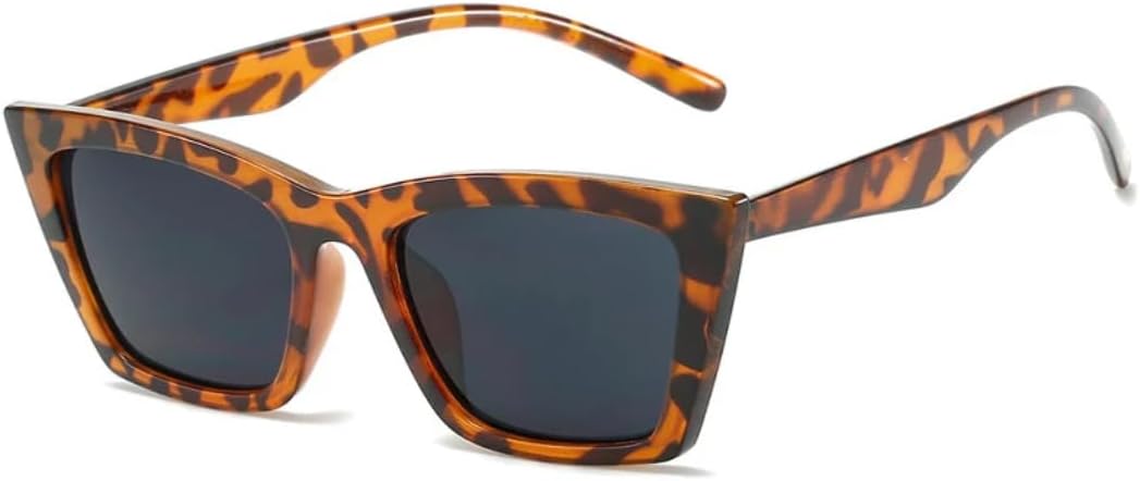 

Солнцезащитные очки с защитой от УФ-излучения UV400 | Цветные линзы "кошачий глаз" с леопардовым принтом | Для женщин и мужчин, для занятий спортом на открытом воздухе и вождения DSVIGF, Leopard-black