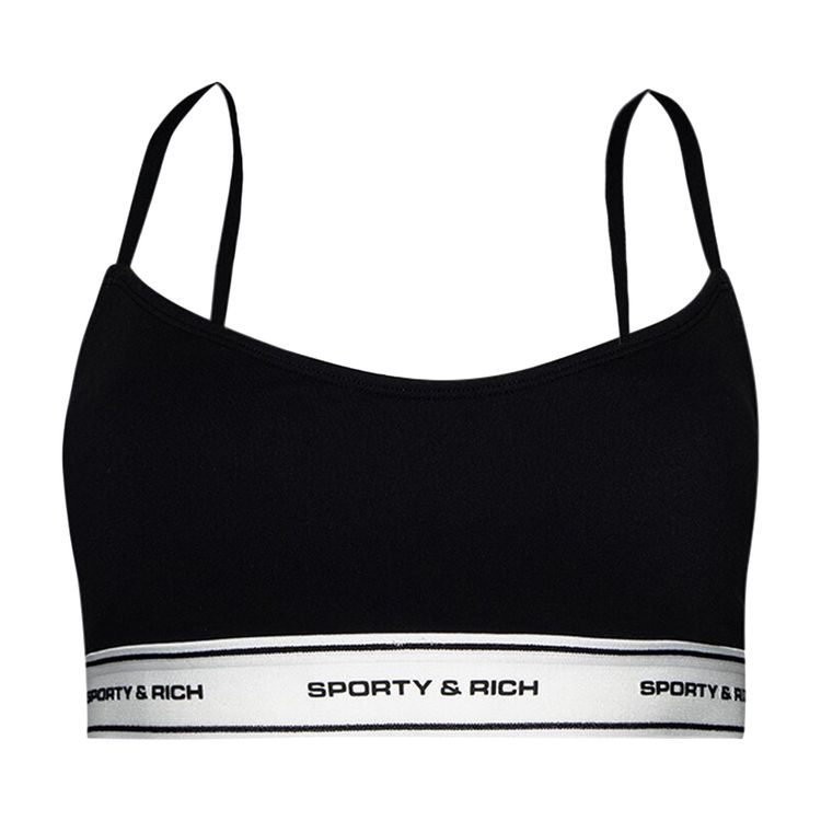 

Спортивный бюстгальтер Sporty & Rich Sporty & Rich Bold Sports Bralette Black, черный