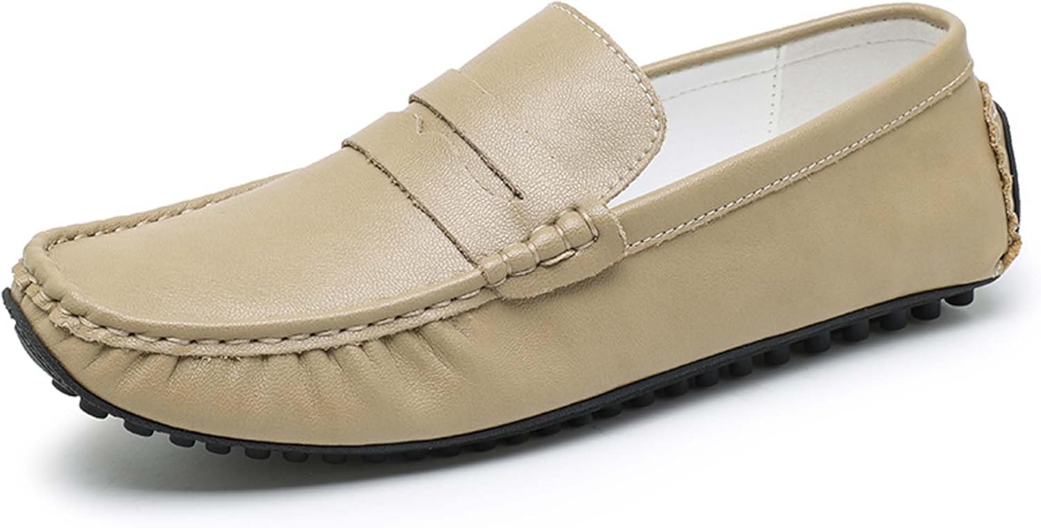 

Мужские лоферы Penny, деловая офисная обувь, формальная обувь, противоскользящая, удобная, для повседневного ношения, вождения, вечеринок, танцев, униформы, банкетов, свадеб, церковных мероприятий, костюмов, платьев, кожаная обувь Generic, хаки