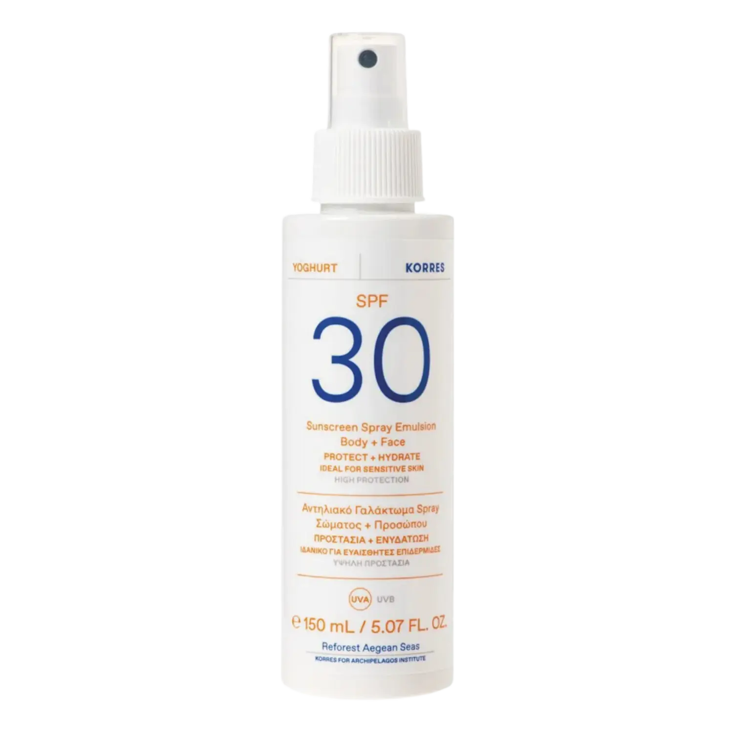 

Защитная эмульсия для лица и тела spf30 Korres Yoghurt, 150 мл