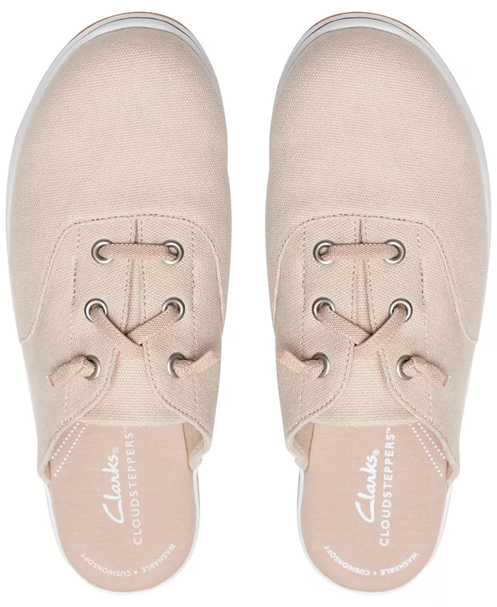 Женские слипоны Breeze Clara с шнуровкой Clarks, загар/бежевый — фото 4