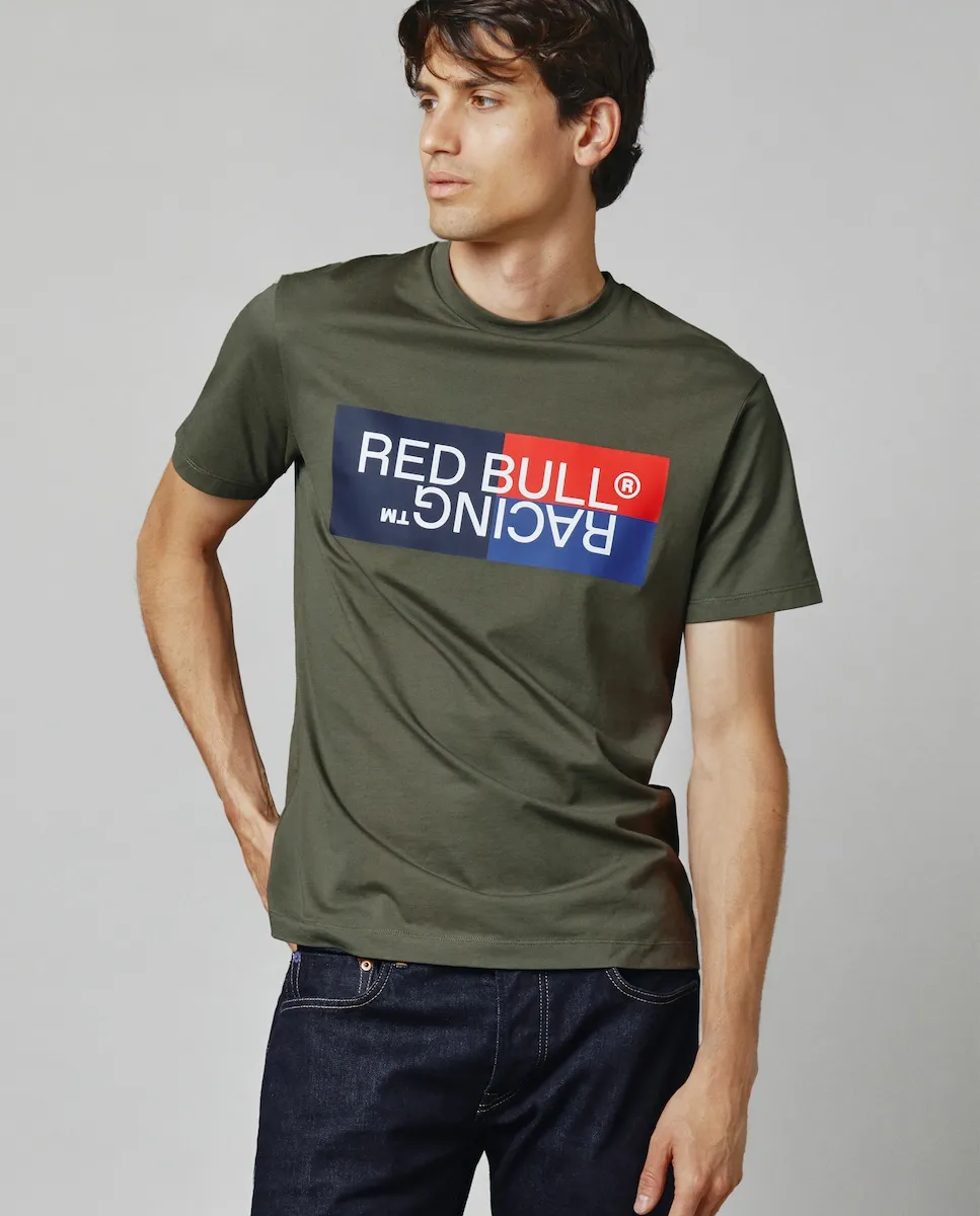 

Мужская футболка Red Bull Racing с короткими рукавами и цветным принтом Pepe Jeans, темно-зеленый
