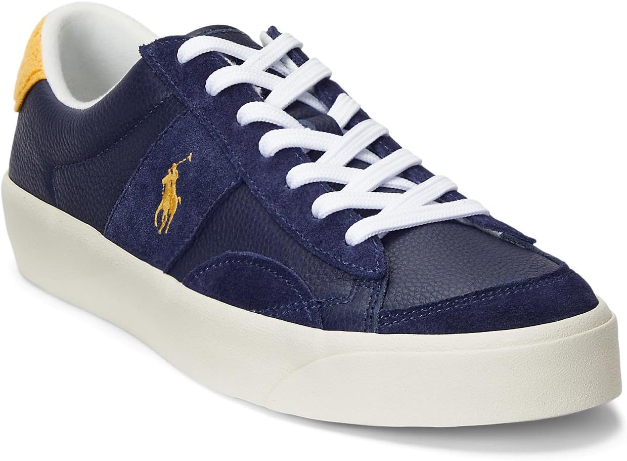 POLO RALPH LAUREN Мужские кроссовки Sayer Sport, Navy/Gold — фото 2
