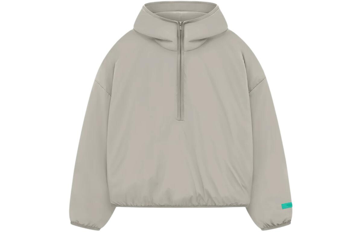 

Толстовка с капюшоном на молнии с нейлоновым наполнителем Fear Of God Essentials, цвет Seal