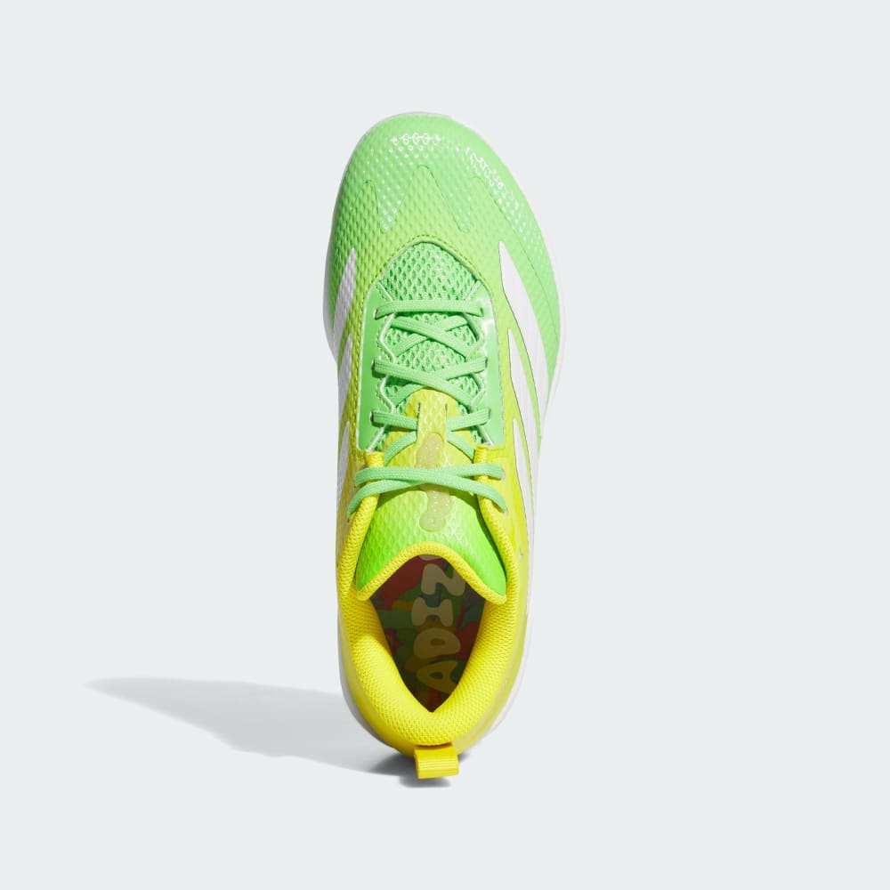 Бутсы Adidas Adizero Instinct 2.0 Candy TPU Cleats, цвет Lucid Lime/Cloud White/Yellow — фото 2