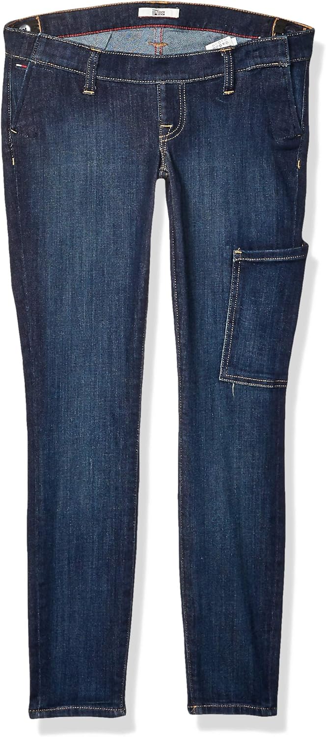 

Женские джинсы Tommy Hilfiger Adaptive Seated Fit Jegging с фирменной застежкой на липучке, Dark Wash