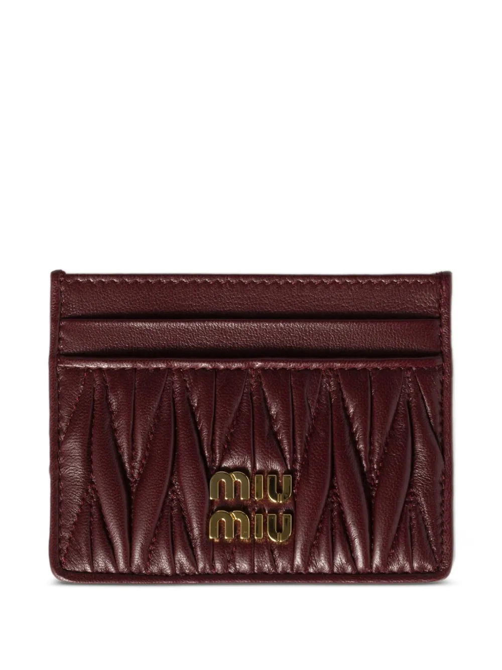

Стеганый картхолдер MIU MIU, красный