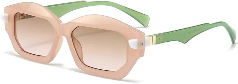 

Солнцезащитные очки для мужчин и женщин - защита UV400 - двухцветные линзы с градиентным покрытием для занятий спортом на открытом воздухе и вождения DSVIGF, Pink