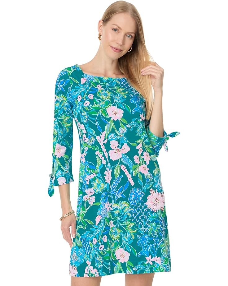 

Платье Lilly Pulitzer Lidia 3/4 Sleeve Boatneck, цвет Multi Hot On The Vine