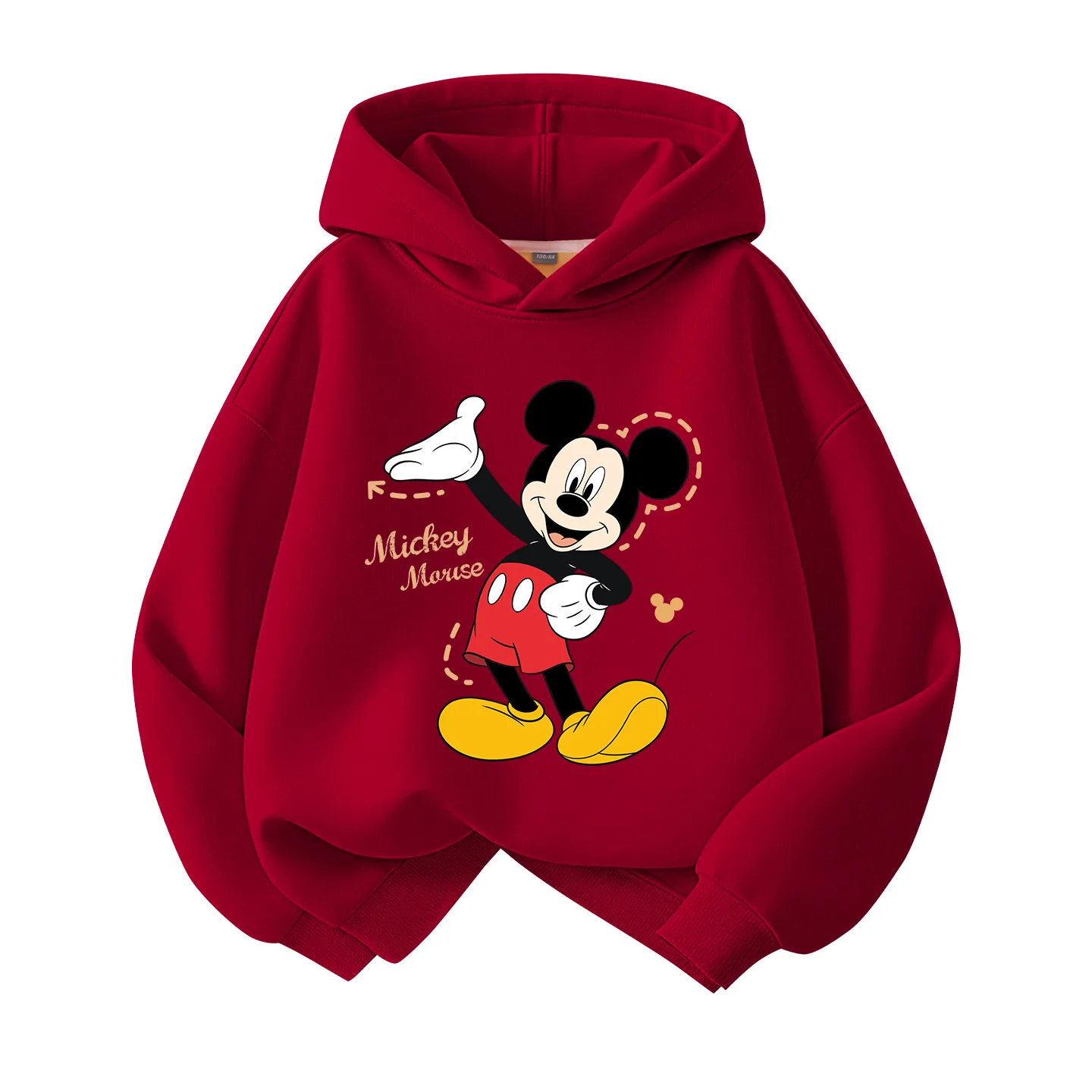 Детский худи утепленный Disney, [Thickened and Fleece-Lined]Di Pong Hand Warmers in Burgundy