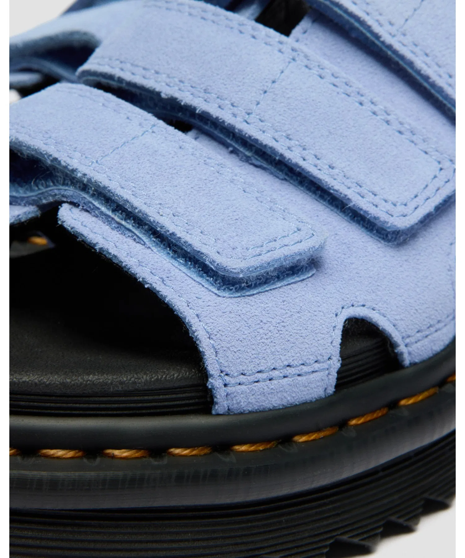 Мужские замшевые сандалии Dr. Martens RAINE с тремя ремешками тёмно-синие — фото 3