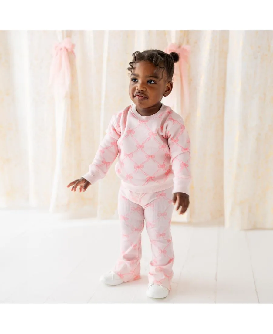 Леггинсы Big Girls Bow Trellis Flare Sweet Wink, Ballet Pink — фото 2