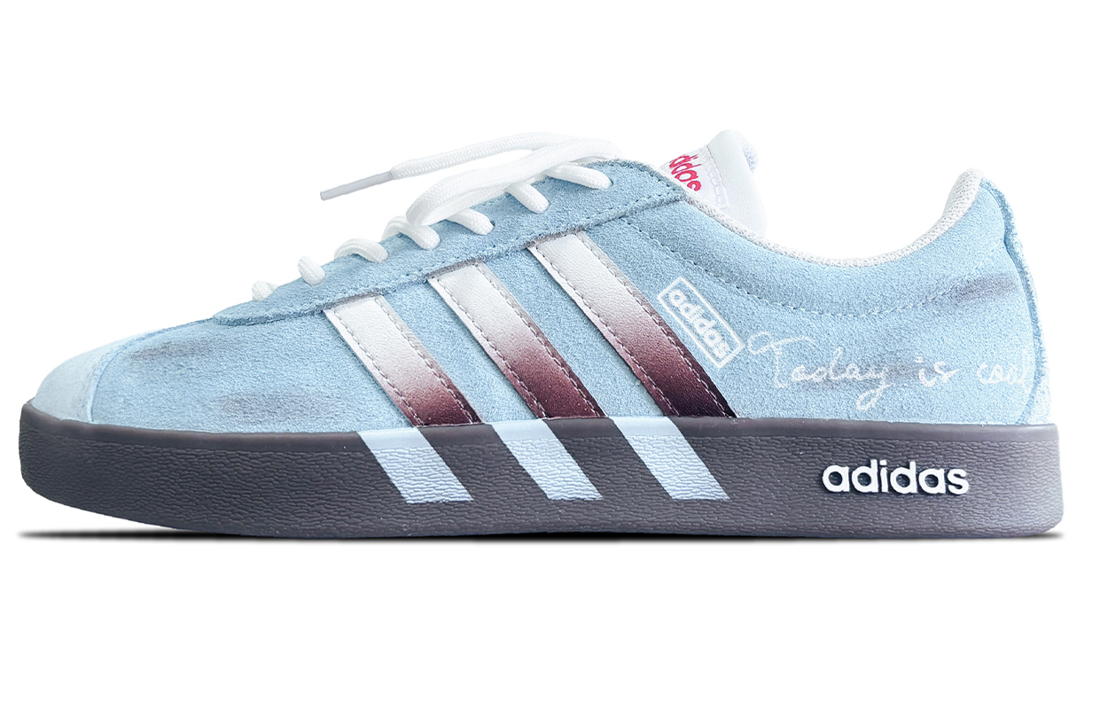 

Adidas VL COURT 2.0 устойчивые к истиранию лоу-топ скейтборд кроссовки унисекс синий - синий, цвет Blue