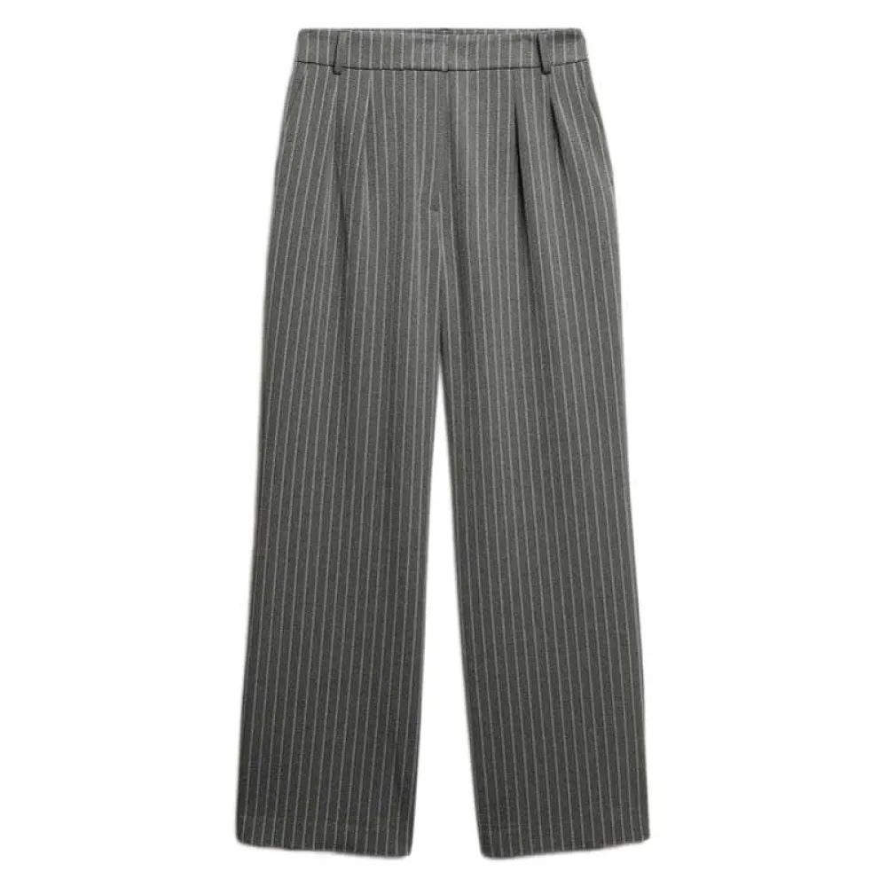 

Брюки Superdry Pinstripe, серый