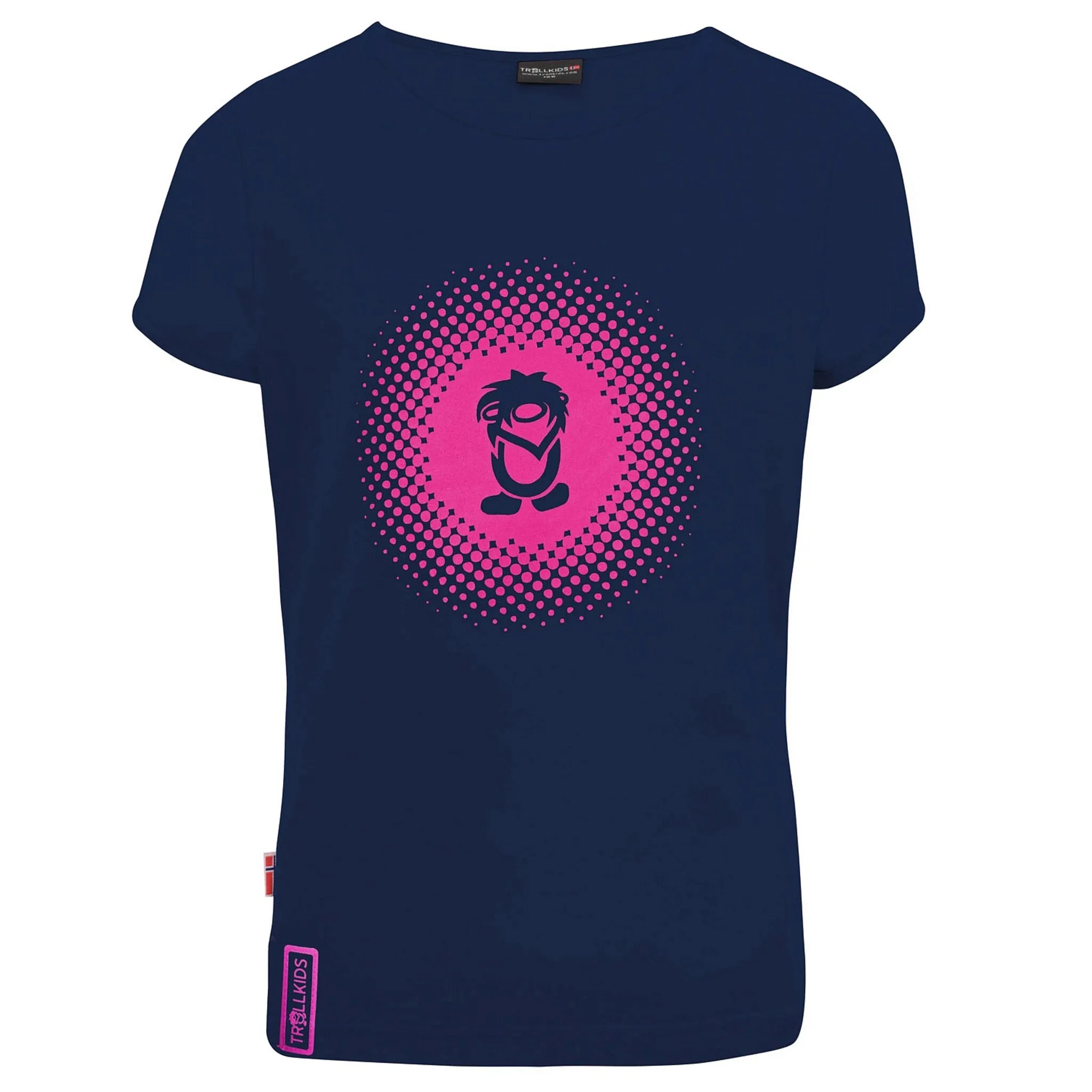 

Футболка TROLLKIDS «GIRLS LOGO T», темно-синий/пурпурный