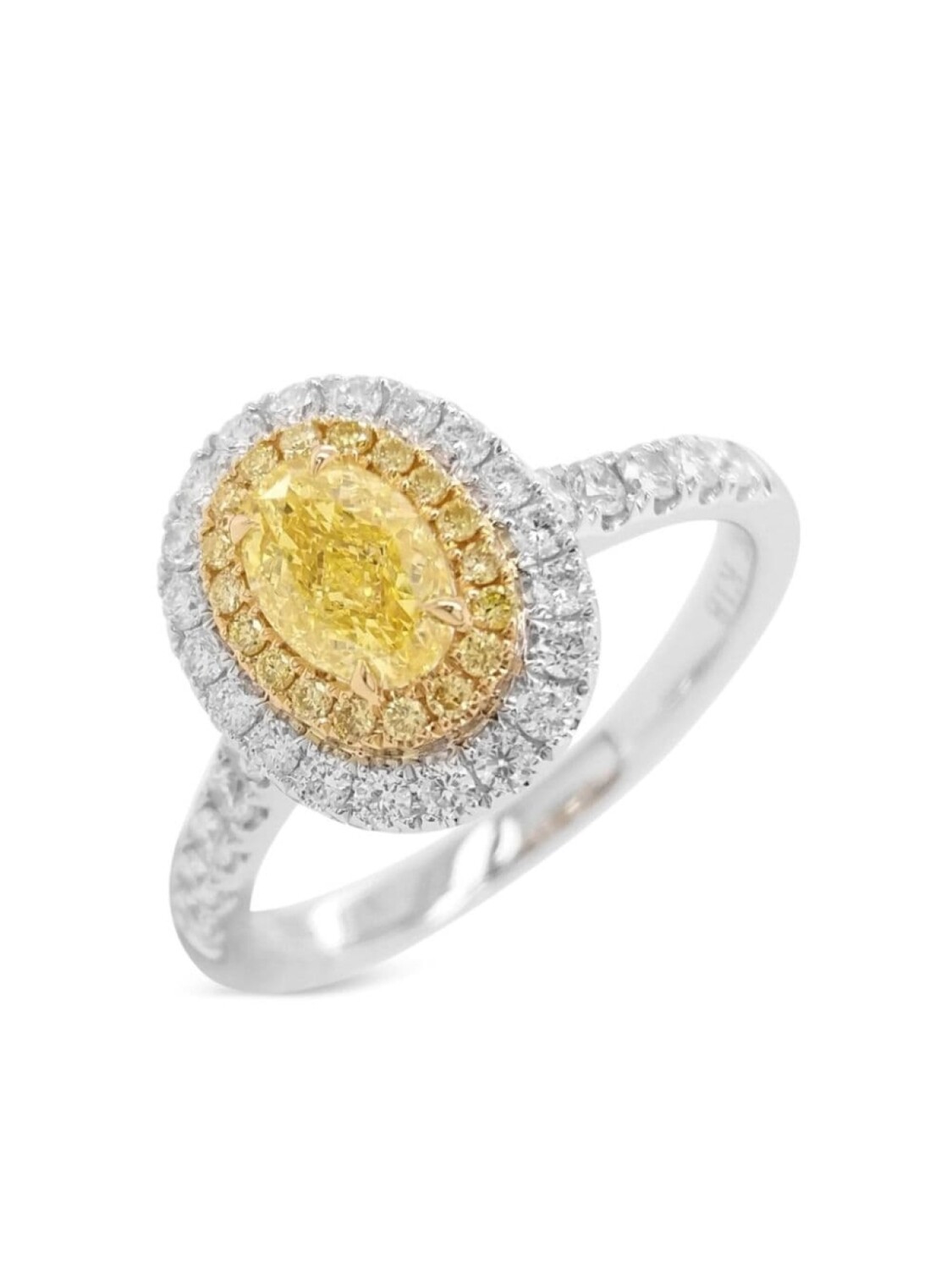 

Кольцо с бриллиантом из 18-каратного белого золота HYT Jewelry, белый