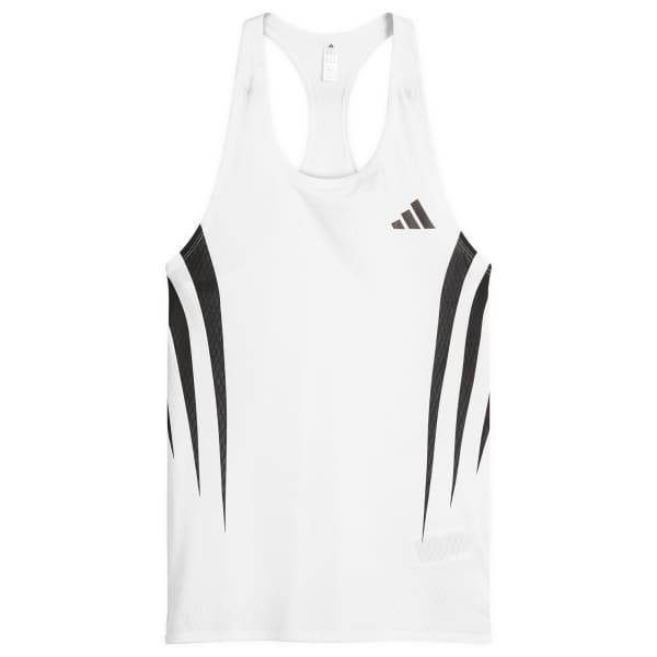 

Архивная майка для бега Adizero Adidas, белый