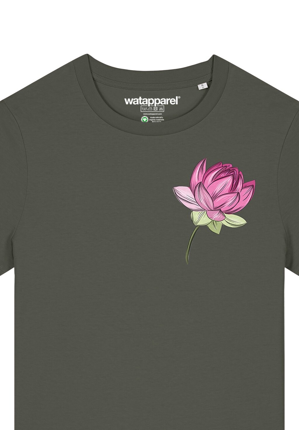 

Футболка с принтом BLUME watapparel, хаки