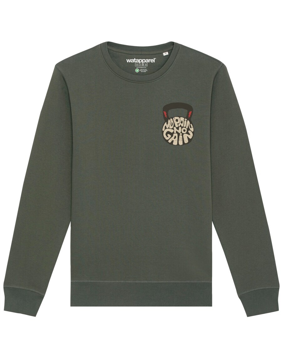 

Свитер Watapparel Sweatshirt No Pain, no Gain, хаки