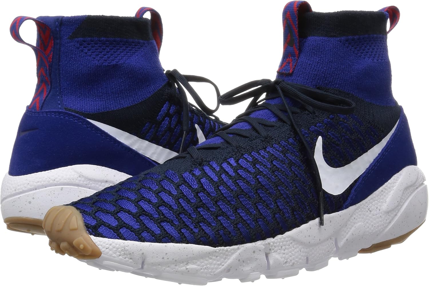 Кроссовки мужские Nike Air Footscape Magista Flyknit 816560, Deep Royal Blue Obsidian 400 — фото 4