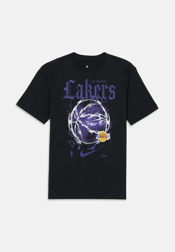 Футболка nba los angeles lakers, спортивная футболка унисекс Nike Performance, Black