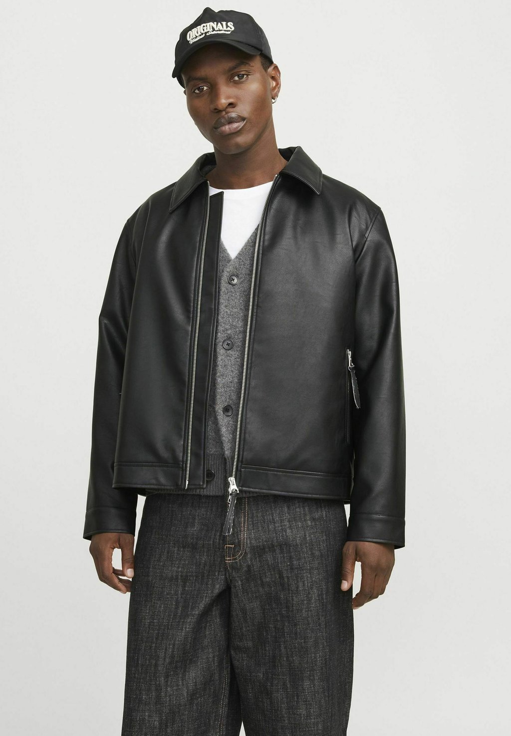 

Куртка из искусственной кожи Jack & Jones, черный