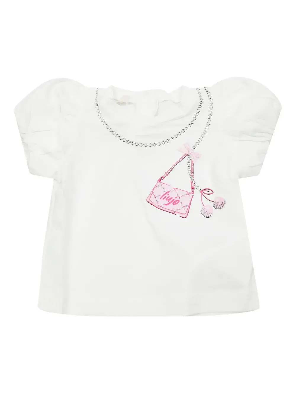 

Футболка с объемными рукавами Liu Jo Kids, белый