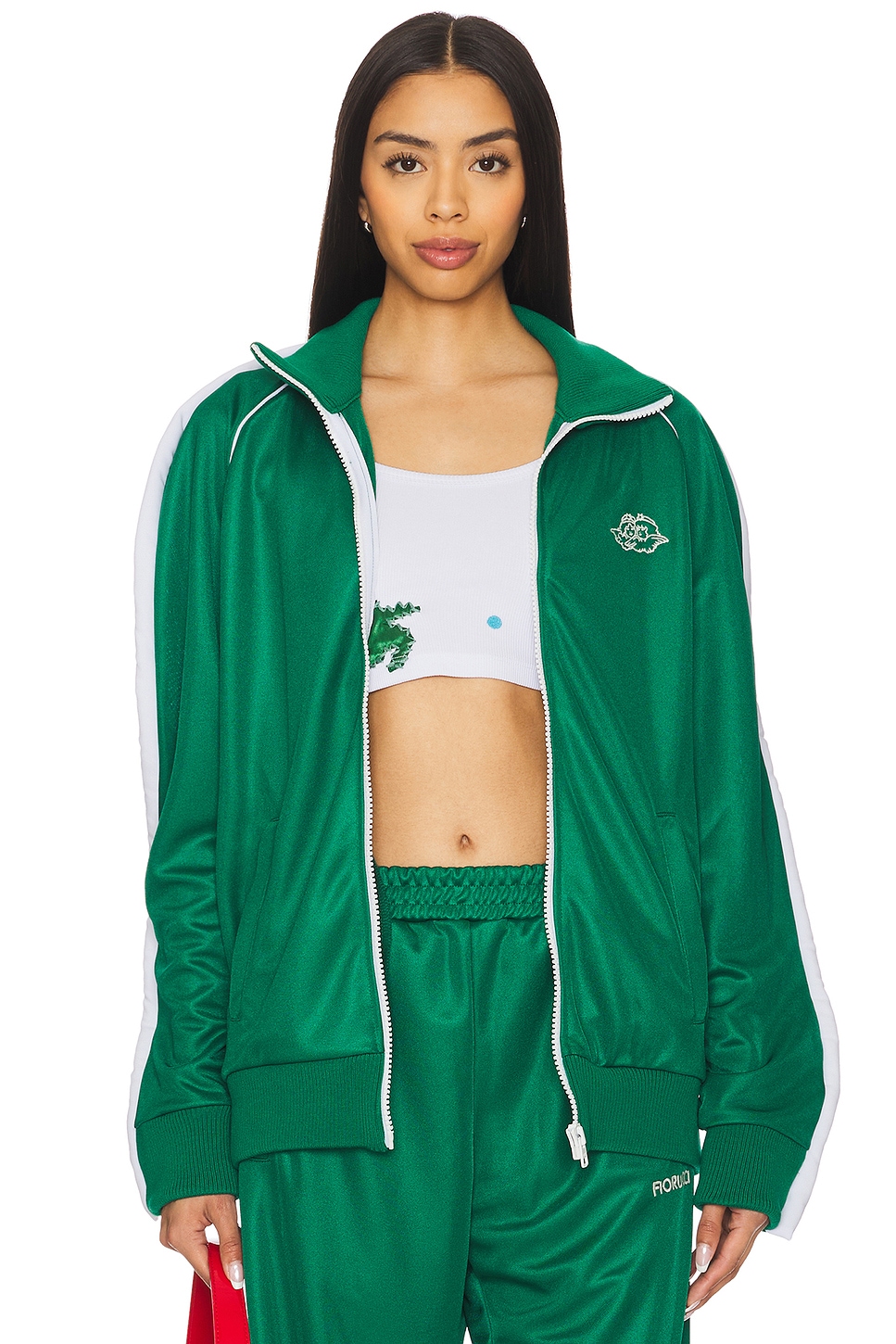 

Толстовка с объемными вставками и ангелом Fiorucci, dark green