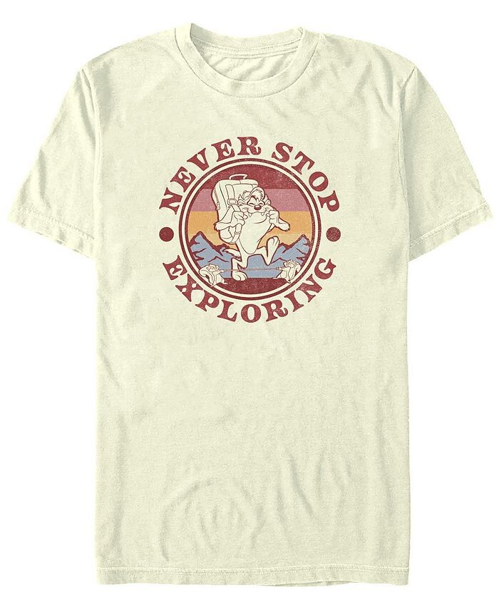 

Мужская футболка с короткими рукавами Looney Tunes Never Stop Exploration Fifth Sun, белый