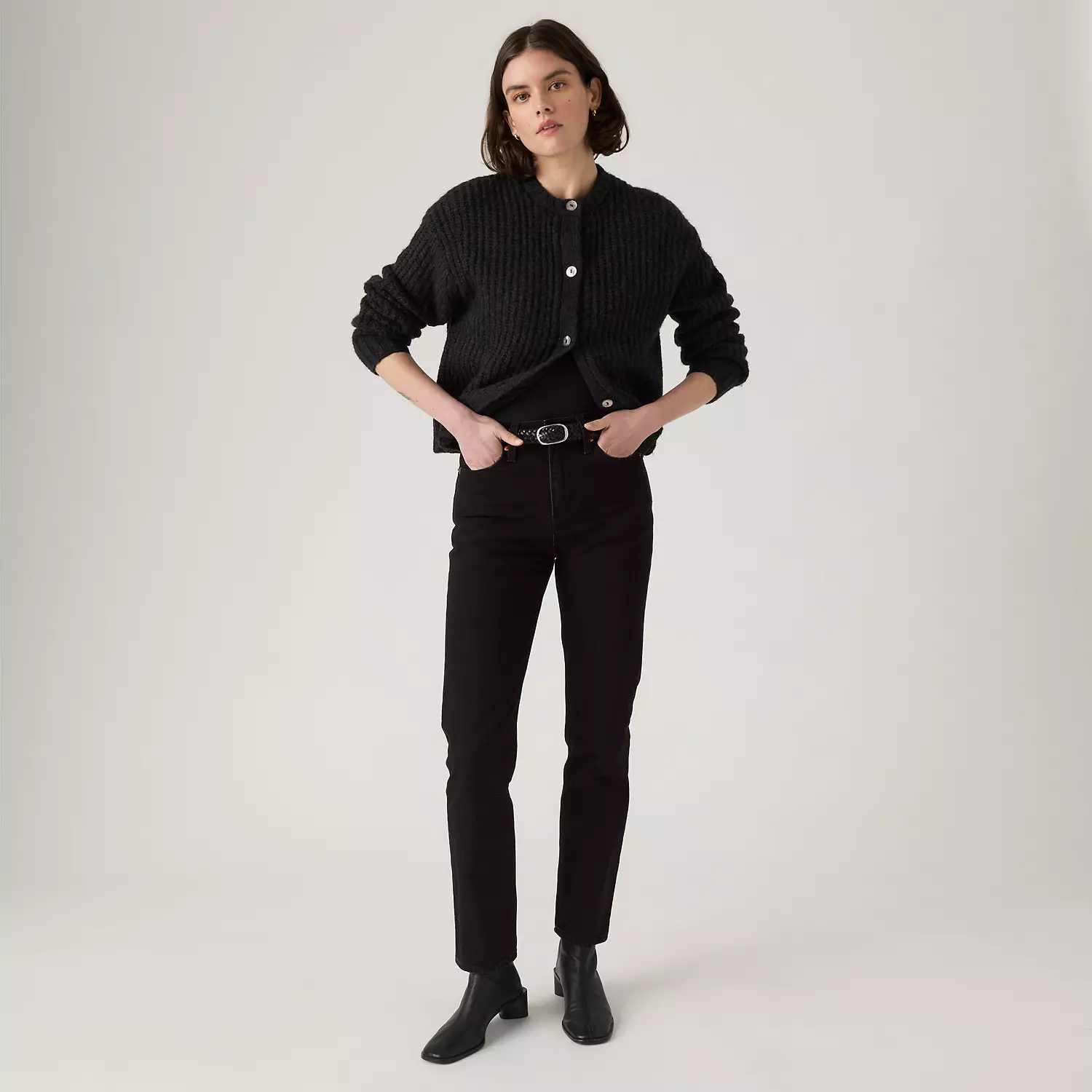 

Женские джинсы Wedgie Slim Fit Levi's, цвет She's In The Zone - Black