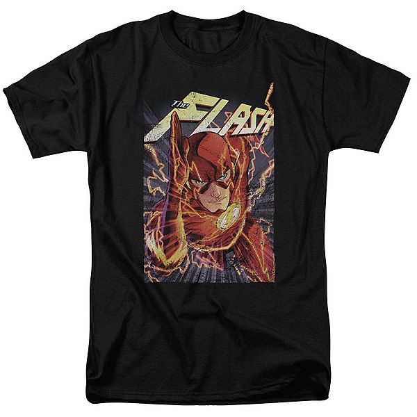 

Футболка с коротким рукавом adult justice league of america flash Licensed Character