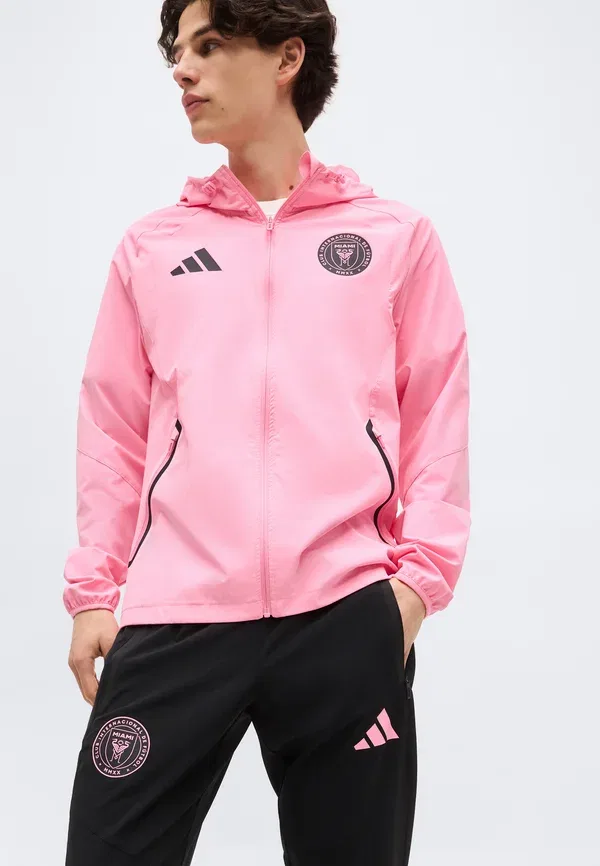 Штаны дорожные Inter Miami CF Tiro, Adidas Performance, черный/блаженно-розовый — фото 4