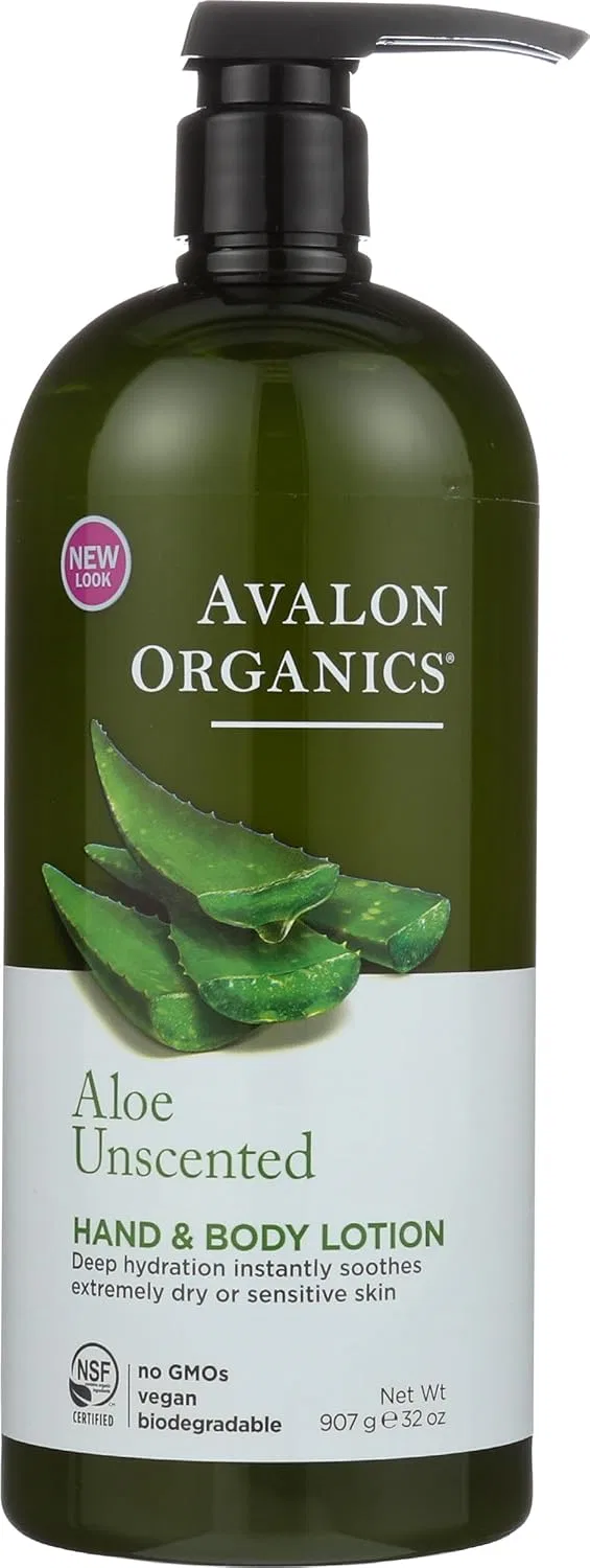 Лосьон для рук и тела Avalon Organics с алоэ без запаха, 946 мл Avalon Organics