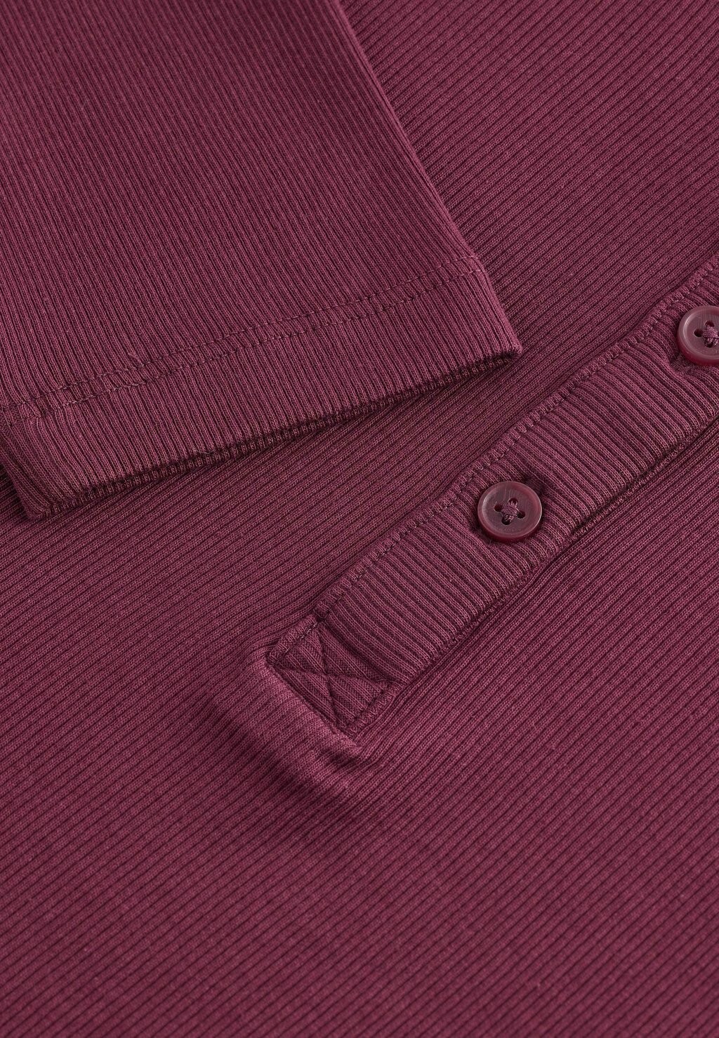 

Топ с длинными рукавами BUTTON DETAIL HENLEY REGULAR FIT Next, темно-фиолетовый