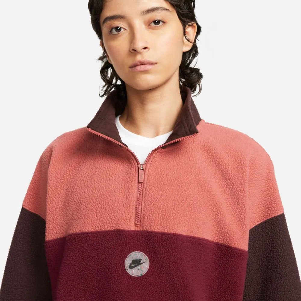 Толстовка Nike DZ4612 half zip, розовый — фото 3