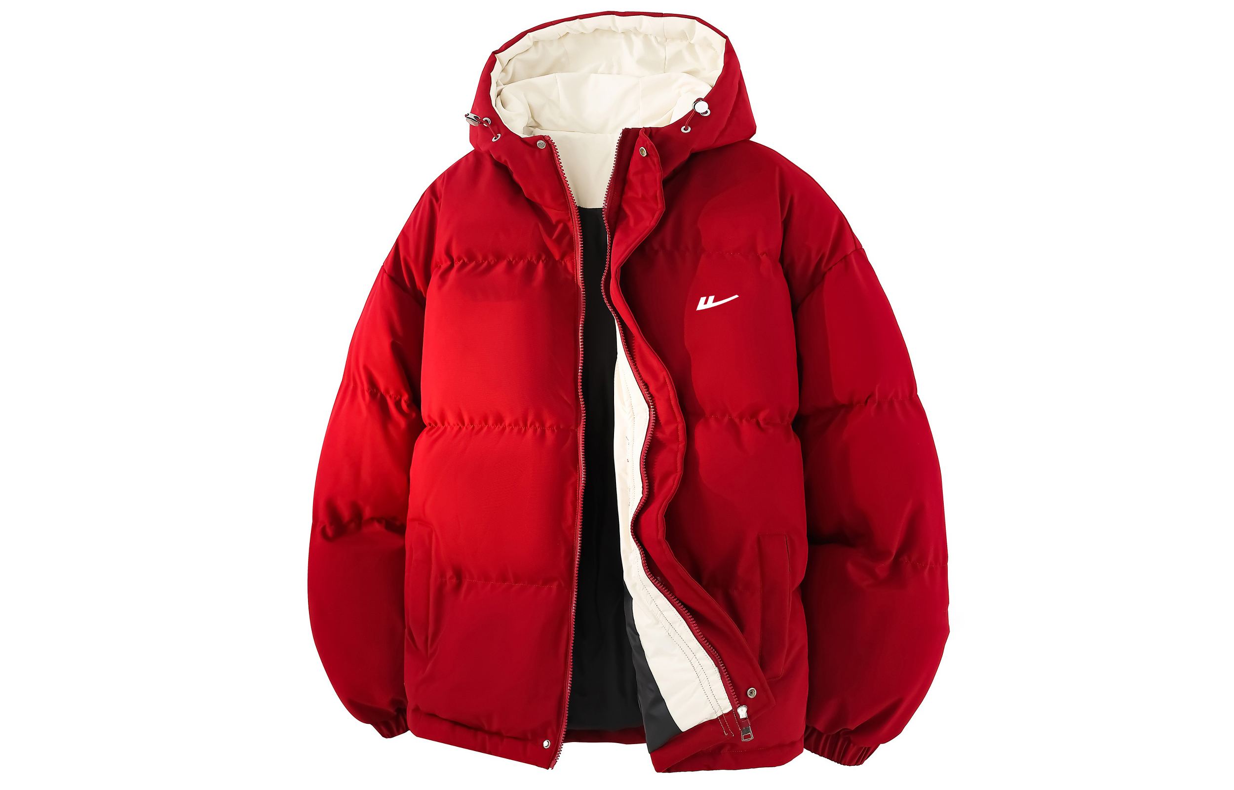 

Пуховик женский с капюшоном Moderate WARRIOR, burgundy[free diy badge]